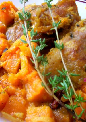 Une photo de PORC à la PATATE DOUCE