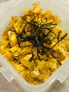 A picture of Tuna Potato and Egg salad.