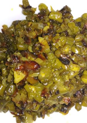 A picture of Beans bhaja.