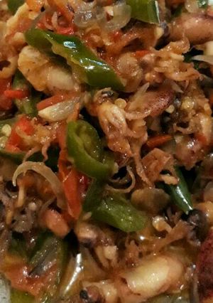 Foto resep Cumi asin cabe ijo