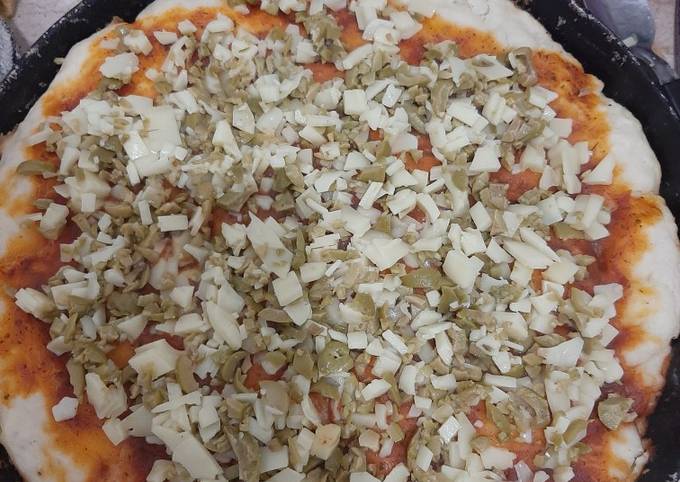 Deliciosa receta: Masa de pizza con levadura en polvo ¡listo en
