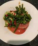 Laotian Isaan Thai Snake Bean Pounded Salad