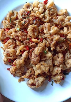 Foto resep Cumi crispy pedas asin