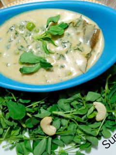 मेथी मटर मलाई (methi matar malai recipe in marathi) रेसिपी चे मुख्य फोटो