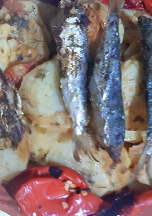 صورة لوصفة بطاطا كوشة بالسردين