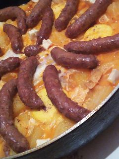 صورة لوصفة عجة بطاطا ومرقاز 😋