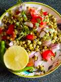 Moong dal sprouts chaat