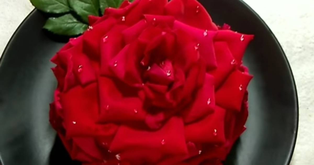 Valentine special Rose cake Recipe by Shital Trivedi Cookpad