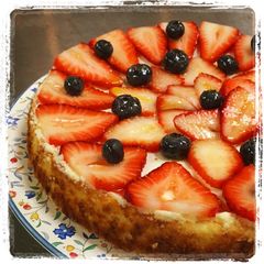 A picture of Coconut SourCream Cheese Cake.