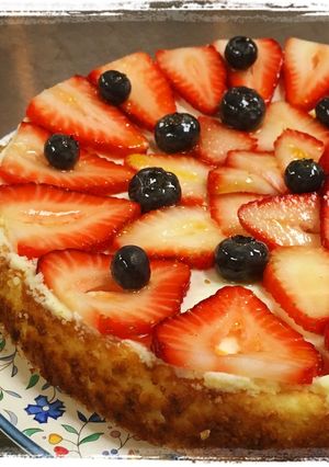A picture of Coconut SourCream Cheese Cake.