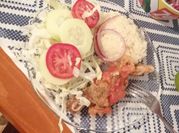 Una foto de carne de aguja