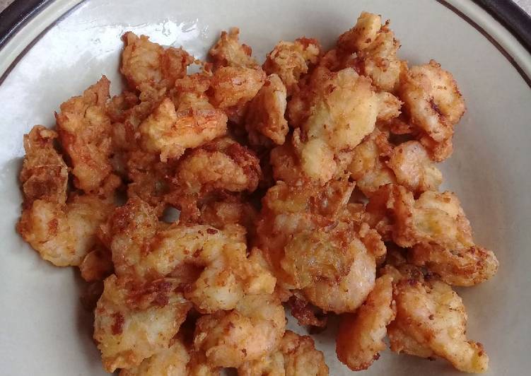 Resep Udang goreng tepung bahan sederhana yang Sempurna