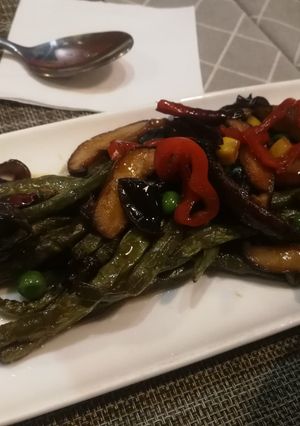 รูปของ 炒豆角ผัดถั่วฝักยาว-เจ