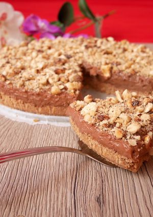 Nutellás sajttorta sütés nélkül recept fotója