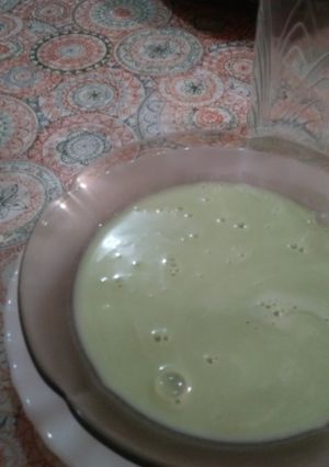 Una foto de Sopa crema de arvejas