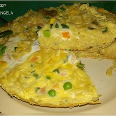 A picture of Omelet Mi Instan (Instant Noodle Omelet).