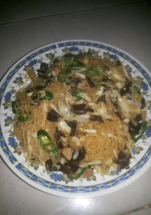 Foto resep Bihun goreng jamur
