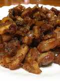 หมูสามชั้นคั่วกะปิพริกไทยดำ