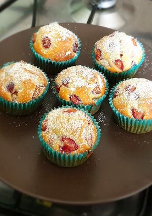 Foto di Muffin leggeri alle ciliegie!