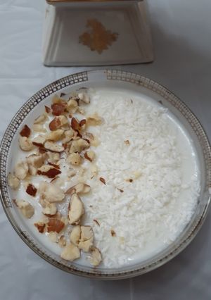 صورة لوصفة ارز باللبن