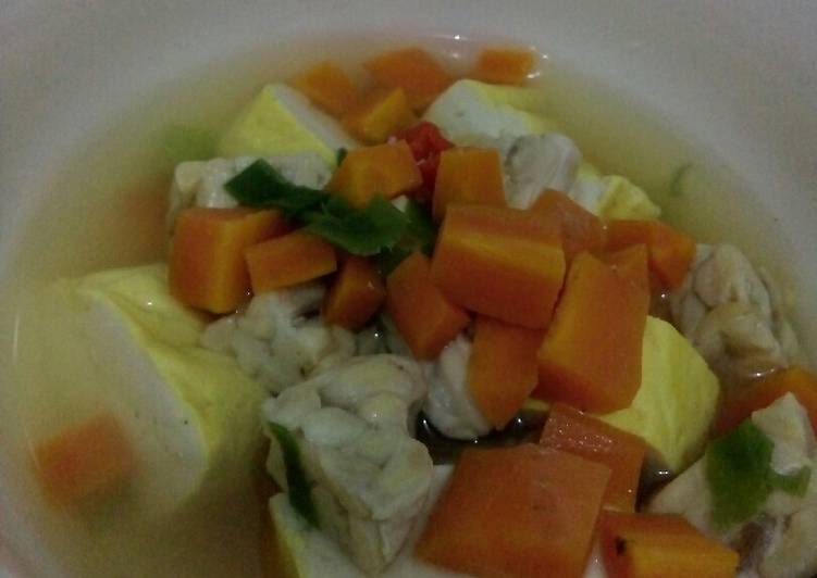 Bahan meracik Rainbow Soup Kosanmade (Literally Tahu Rebus) 😁😍 Lezat