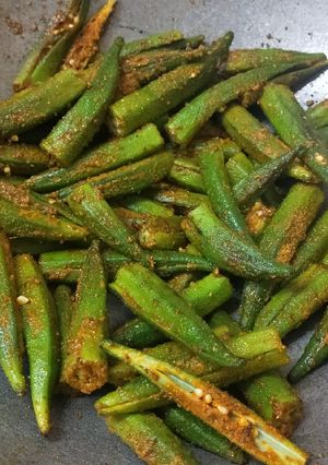 A picture of Bharwa Bhindi.