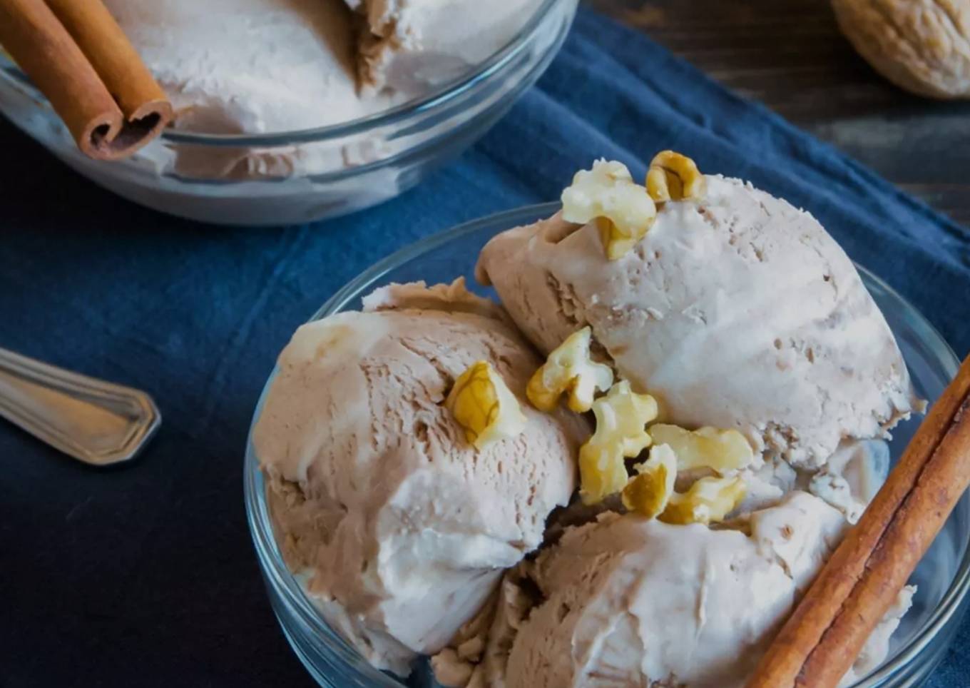 Banana Cinnamon Walnut Ice Cream