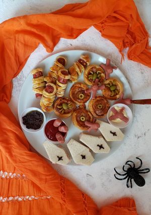 Foto di Buffet di Halloween o Mostro aperitivo