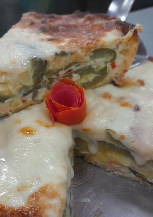 Una foto de Tarta de zapallitos