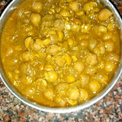 A picture of Masala chole.
