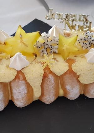 Une photo de Buche mangue /ananas
