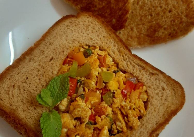 Steps to Prepare Speedy Egg masala toast 😍