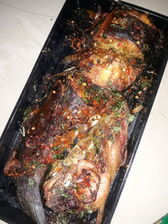 A picture of Baked cat fish.