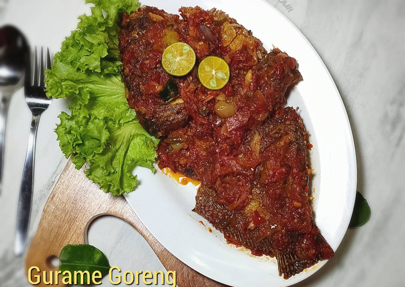 Gurame Goreng Rica-Rica (extra pedas)