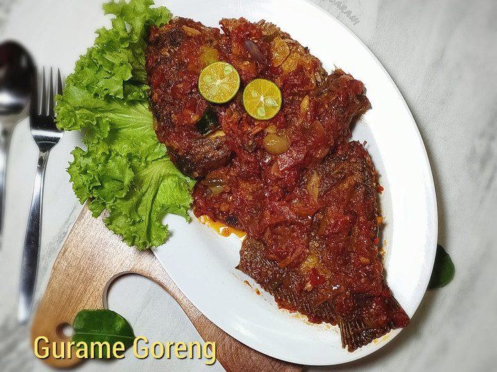 Resep Gurame Goreng Rica-Rica (extra pedas) Anti Gagal