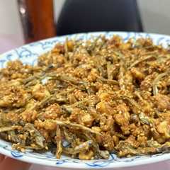 Japanese Healthy Snack of Small Sardines and Walnuts-レシピのメイン写真