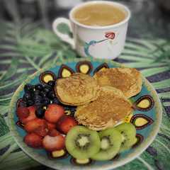 A picture of Panqueques de banana y avena.