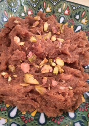 A picture of Dates Halwa.