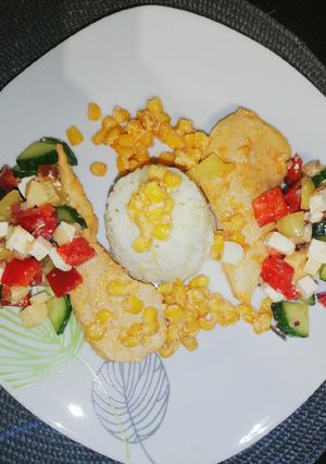 Tejszínes kukoricás csirkemell recept fotója