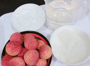 Hình của món Vải thiều ngâm.