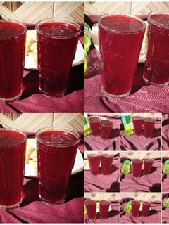 A picture of Hibiscus mocktail.