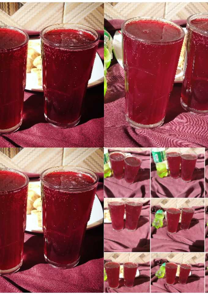 A picture of Hibiscus mocktail.