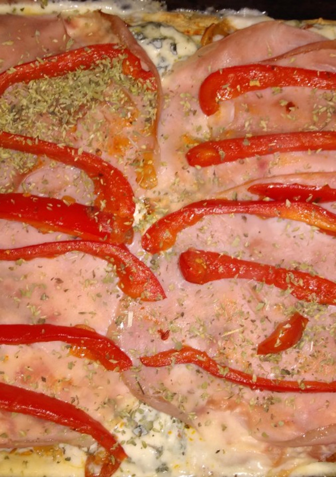 Una foto de Pizza de garbanzos 🍕