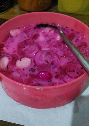 Foto resep Es pir buah naga segar