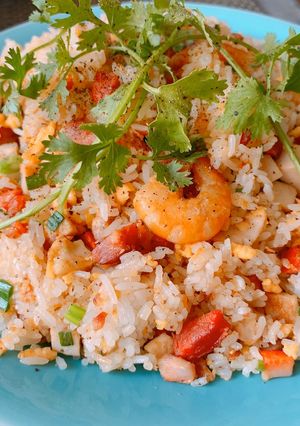 Hình của món Cơm chiên xá xíu thơm ngon cuối tuần.