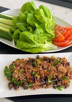 A picture of Spicy Minced Chicken.
