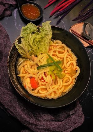 A picture of Udon Suki soup.