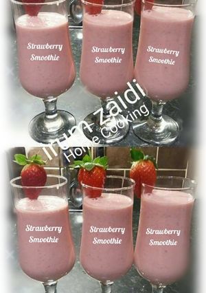 A picture of 🍹🍓🍓Strawberry smoothie 🍓🍓🍹.