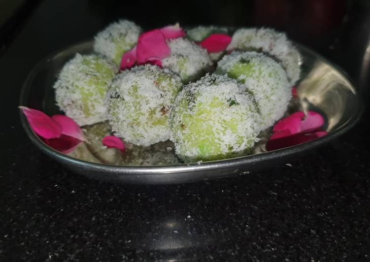 Recipe of Super Quick Homemade Ladoo of paan and coconut