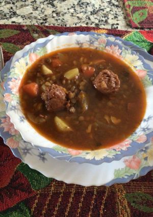 Una foto de Lentejas con chorizo